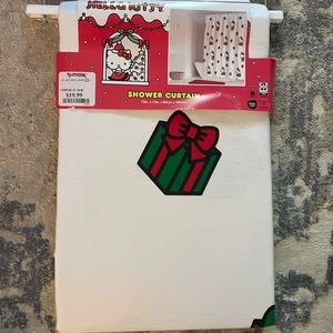 Hello kitty christmas shower curtain